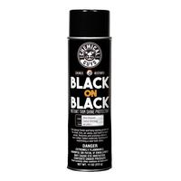 CHEMICAL GUYS Black On Black Instant Shine – High Gloss Aerosol Trim & Tire Dressing for Hard-to-Reach Areas | Restores Dee...