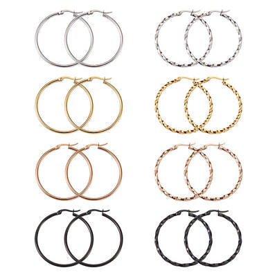 Stainless Steel Hoop Earrings
