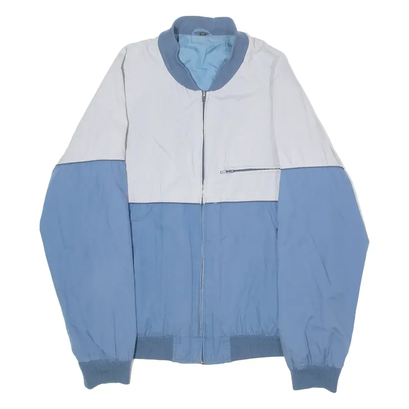 Mens Jacket Grey 90s Colourblock L
