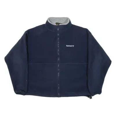 TIMBERLAND Mens Fleece Jacket Blue XL