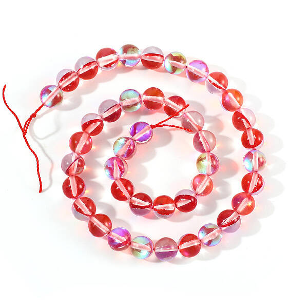 Synthetic Moonstone Beads Strands