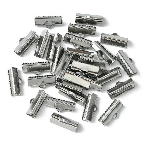 304 Stainless Steel Ribbon Crimp Ends