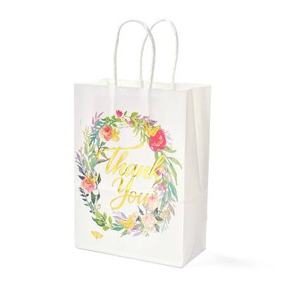 Gold Stamping Rectangle Paper Bags