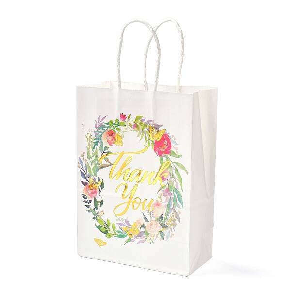Gold Stamping Rectangle Paper Bags