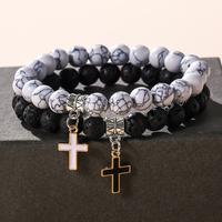 2pcs Matching Cross Couples Bracelets For Women Men Bf And Gf Boyfriend Girlfriend Jewellery