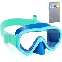 Vvinca Kids pool accessories-Swim Goggles with Nose Cover,  Mask Fabric Strap Anti Fog Anti Shattered Lens Goggles for Kids 3...