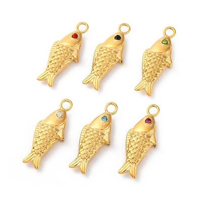 304 Stainless Steel Rhinestone Pendants