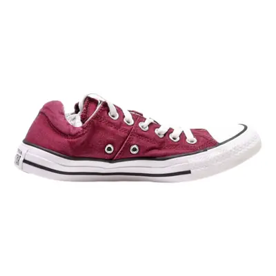 CONVERSE Low Top Trainers Maroon Canvas Womens UK 5