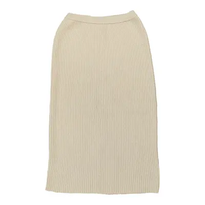 Unbranded Midi Pencil Skirt - Large Cream Cotton