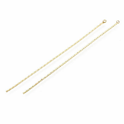 Brass Boston Link Chain Tassel Pendants