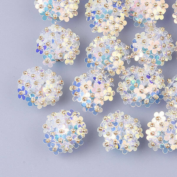 PVC Paillette Cabochons