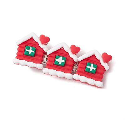 Christmas Theme Resin Alligator Hair Clips