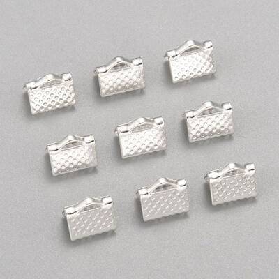 Iron Ribbon Crimp Ends