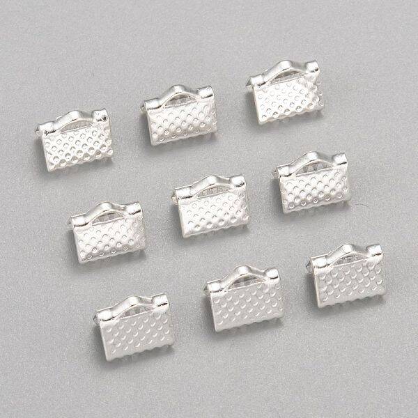 Iron Ribbon Crimp Ends