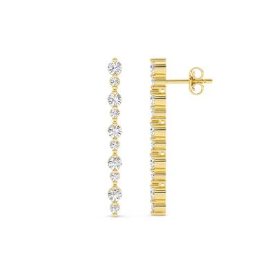 Rhythmic Lab Grown Diamond Dangle Earrings | 14K Yellow Gold 1 1/2 ct. tw.