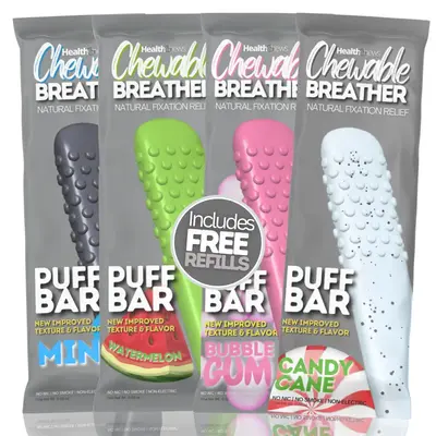 HealthChews PuffBar Essential Oils Relief to Help Quit Vaping and Quit Smoking Naturally with Essential Oil