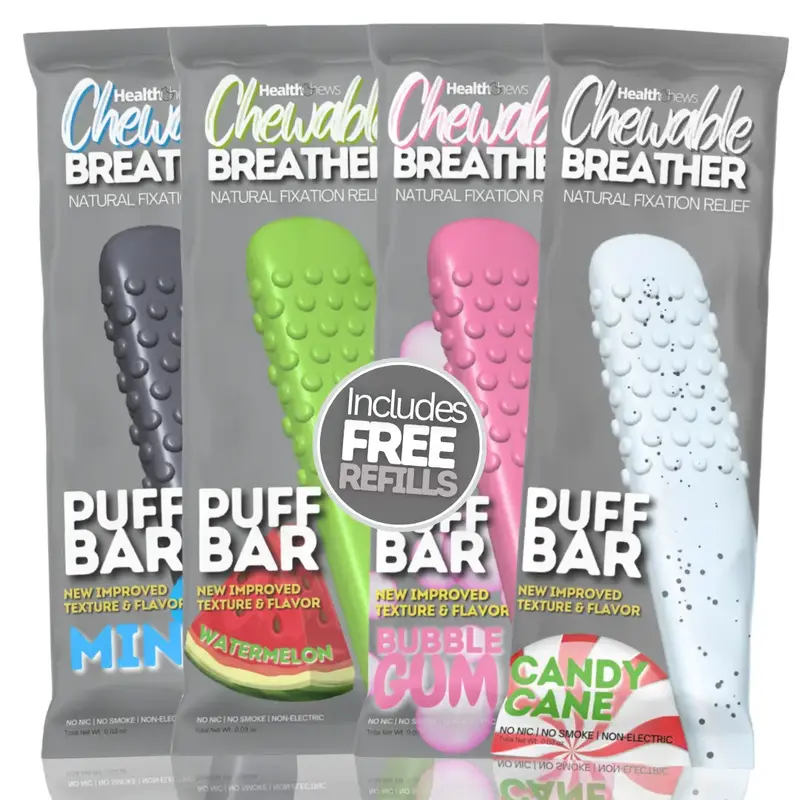 HealthChews PuffBar Essential Oils Relief to Help Quit Vaping and Quit Smoking Naturally with Essential Oil