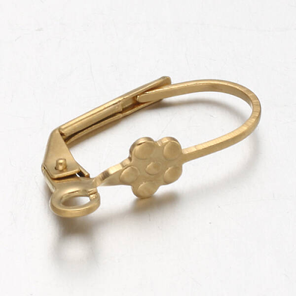 Ion Plating(IP) 304 Stainless Steel Leverback Earring Findings