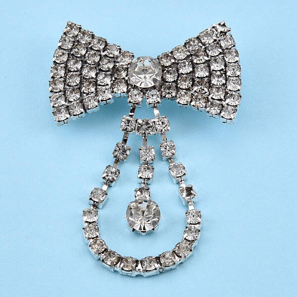 Crystal Rhinestone Lapel Pin