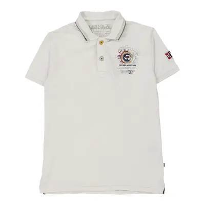 Napapijri Polo Shirt - Large White Cotton