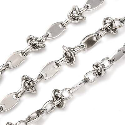 304 Stainless Steel knot with Oval Link Chains