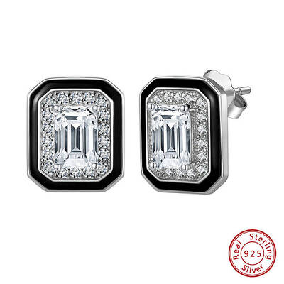 925 Sterling Silver Cubic Zirconia Stud Earrings