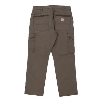 Carhartt Cargo Trousers - 33W 30L Grey Cotton