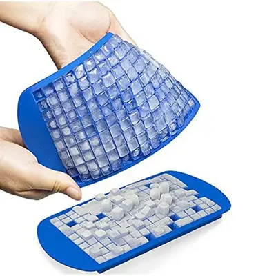 Ice Cube Tray, 1 Count Reusable Ice Trays for Freezer, 160 Grids Ice Cube Maker Mold, Easy Release Ice Tray for Home Party Dr...