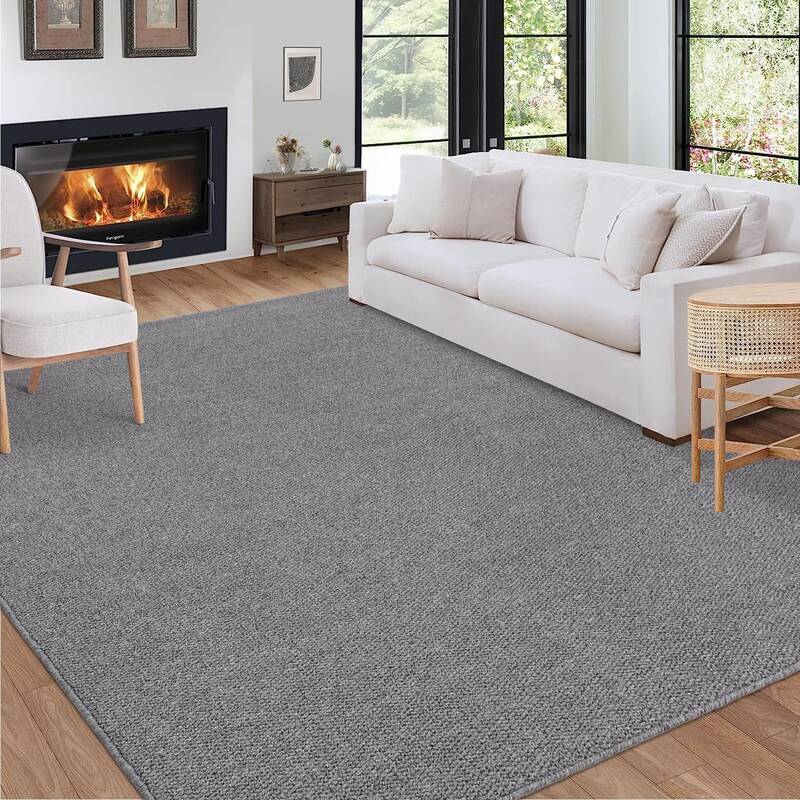 Garvee Modern Rug 5x7 Rug for Living Room Non-Slip Solid Textured Washable Rugs for Bedroom Soft Indoor Throw Rugs Low Pile N...