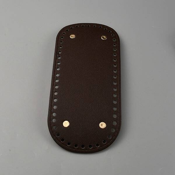 Oval PU Leather Knitting Crochet Bags Nail Bottom Shaper Pad