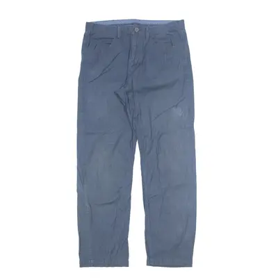 CALVIN KLEIN Trousers Blue Regular Straight Mens W32 L32