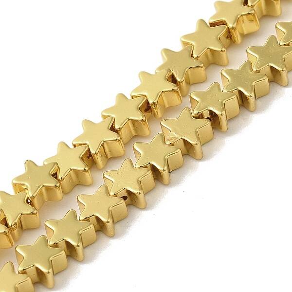 Electroplated Synthetic Non-magnetic Hematite Beads Strands