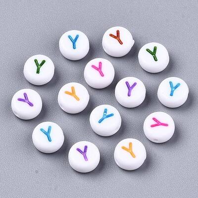 Opaque White Acrylic Beads