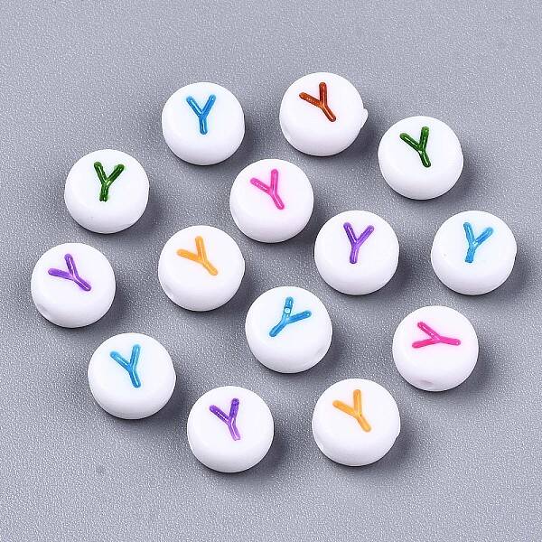 Opaque White Acrylic Beads