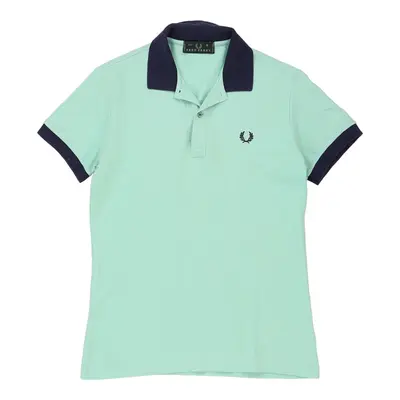 Fred Perry Polo Shirt - Small Blue Cotton