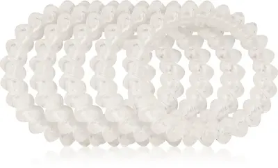 Brushworks Wonder Bobble Clear Hair Ties 5pcs