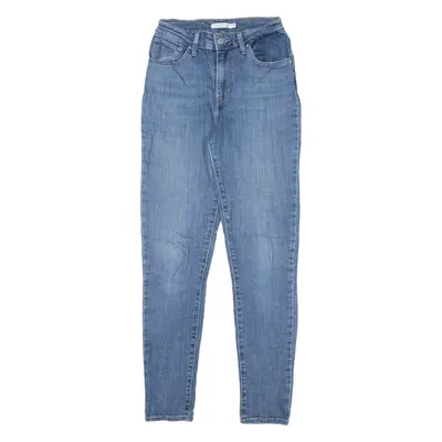 LEVI'S 721 High Rise Jeans Blue Denim Slim Skinny Womens W24 L30