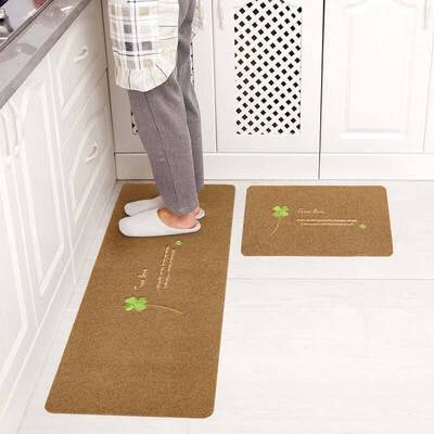 Household Water-absorbent And Oil-proof Anti-slip Mat Bath And Bathroom Foot Mat | Color: 8style | style: 2pcs set
