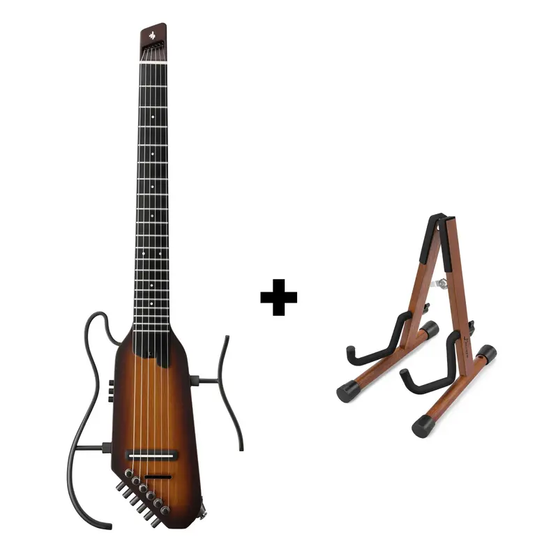 Donner HUSH C Nylon Acoustic-Electric Guitar - Sunburst / Guitar+Stand