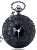 Men's Vintage Hollow Out Design Quartz Pocket Watch, Fashion Round Dial Analog Quartz Watch with Chain, Trendy Watch for Dail...