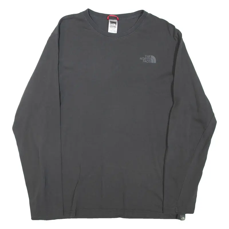 THE NORTH FACE Mens T-Shirt Grey Long Sleeve L