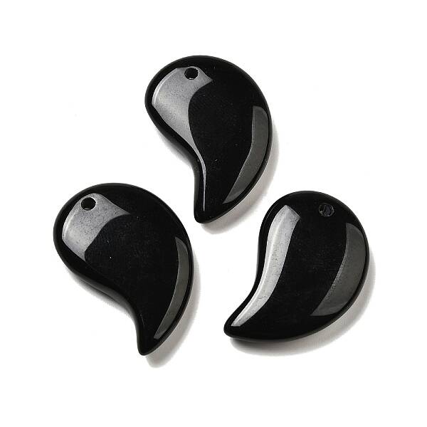 Natural Black Onyx(Dyed & Heated) Pendants
