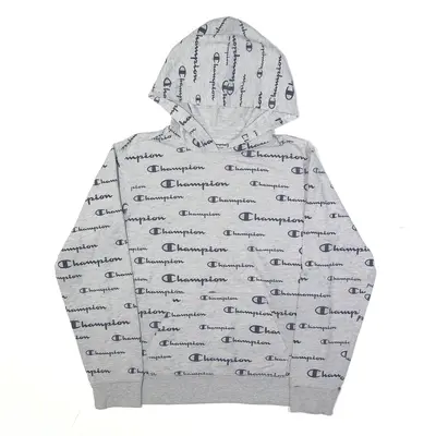CHAMPION Hoodie Grey Pullover Boys L