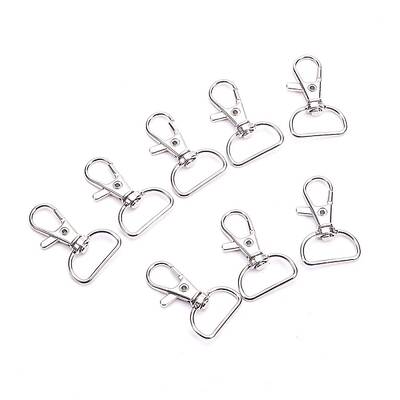 Zinc Alloy Swivel Lobster Claw Clasps