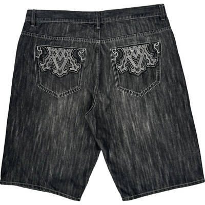 Avirex Denim Shorts - 40W 13L - Black Cotton Blend