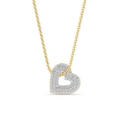Lush Lab Grown Diamond Heart Necklace | Yellow Gold 5/8 ct. tw.