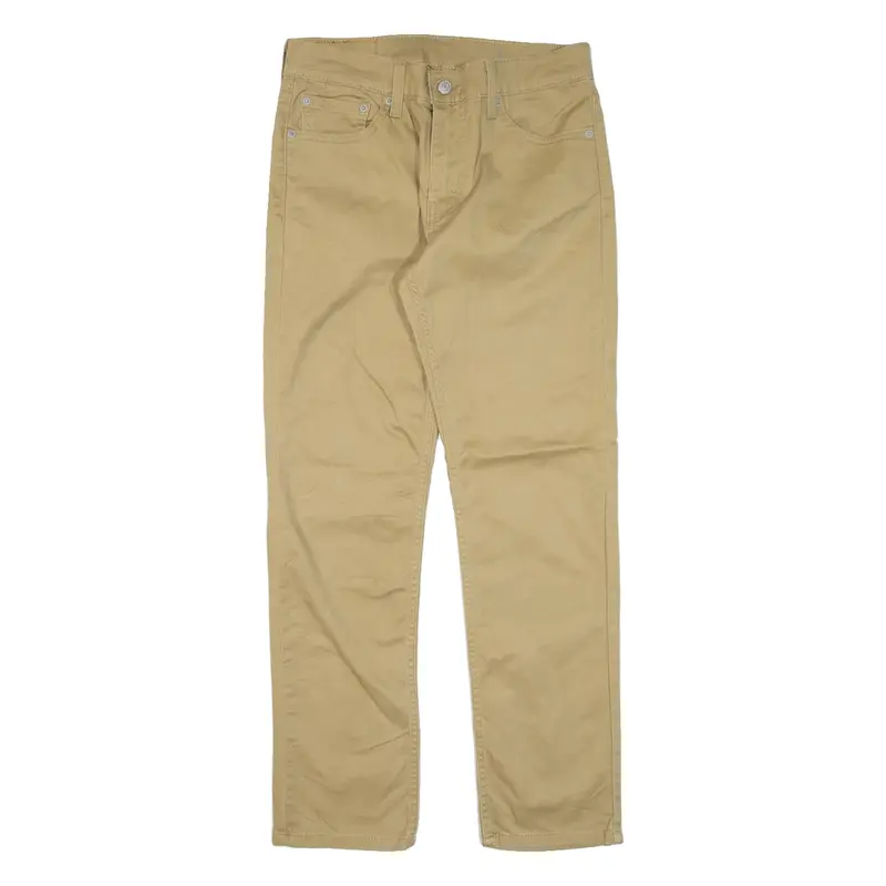 LEVI'S 511 Mens Trousers Beige Slim Straight W30 L27