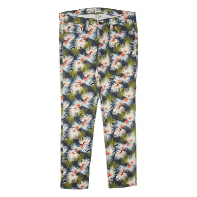 EDWIN Womens Trousers Green Regular Skinny W32 L27