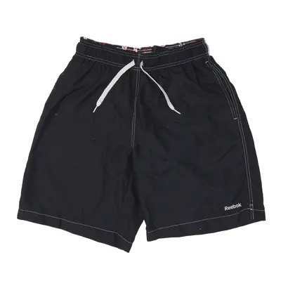 REEBOK Swimming Mesh Lined Sports Shorts Black Regular Mens S W26