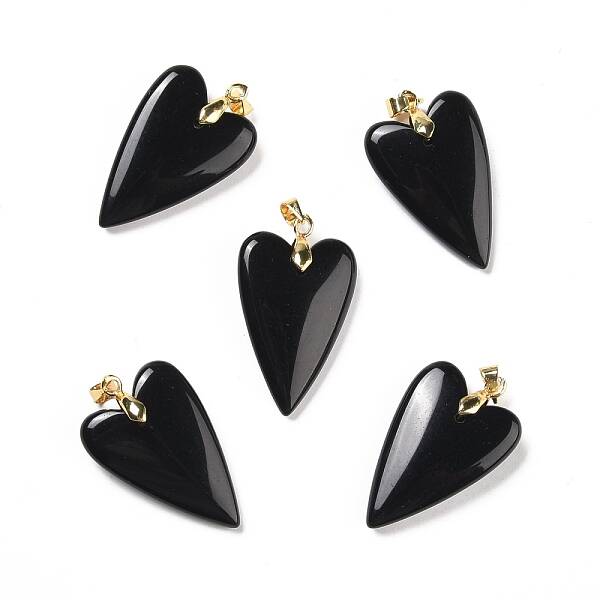 Natural Obsidian Pendants